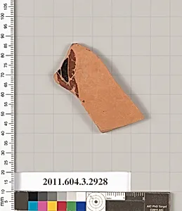 Terracotta fragment of a closed shape