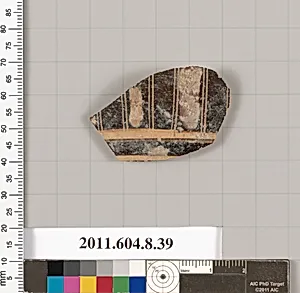 Terracotta fragment of a closed shape by Unknown Artist