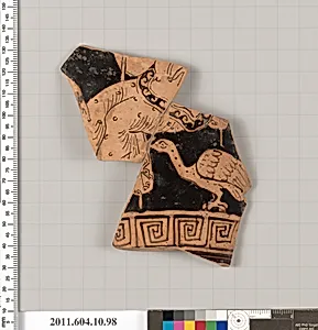 Terracotta fragment of a closed shape by Unknown Artist