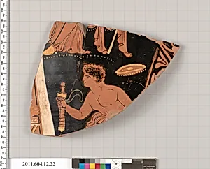Terracotta fragment of a closed shape