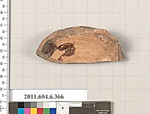 Terracotta fragment of a closed shape by Unknown Artist