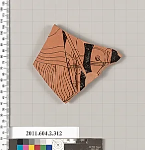 Terracotta fragment of a column-krater (bowl for mixing wine and water)