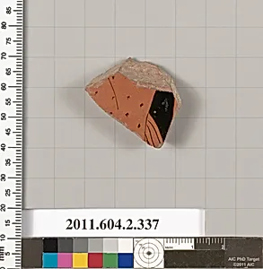 Terracotta fragment of a column-krater (bowl for mixing wine and water)