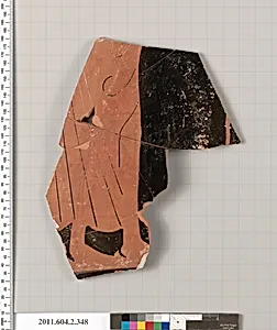 Terracotta fragment of a column-krater (bowl for mixing wine and water) by Unknown Artist