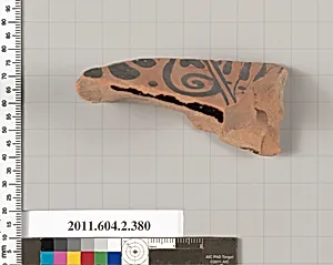 Terracotta fragment of a column-krater (bowl for mixing wine and water) by Unknown Artist