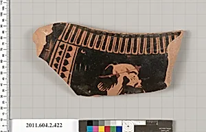 Terracotta fragment of a column-krater (bowl for mixing wine and water)