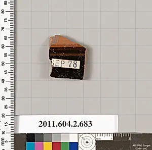 Terracotta fragment of a column-krater (bowl for mixing wine and water)