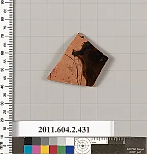Terracotta fragment of a column-krater (bowl for mixing wine and water)