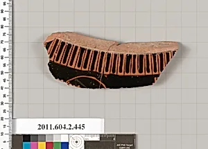 Terracotta fragment of a column-krater (bowl for mixing wine and water) or stamnos (jar)? by Unknown Artist