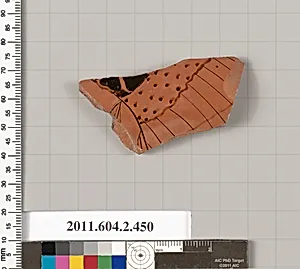 Terracotta fragment of a column-krater (bowl for mixing wine and water)