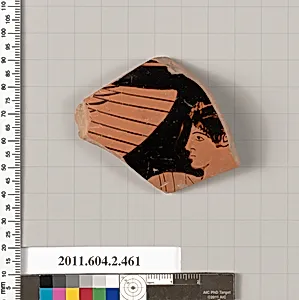 Terracotta fragment of a column-krater (bowl for mixing wine and water)