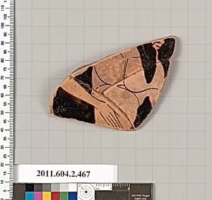 Terracotta fragment of a column-krater (bowl for mixing wine and water) by Unknown Artist