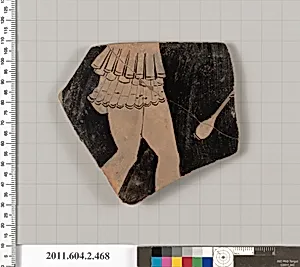 Terracotta fragment of a column-krater (bowl for mixing wine and water)