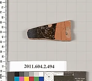 Terracotta fragment of a column-krater (bowl for mixing wine and water) by Unknown Artist