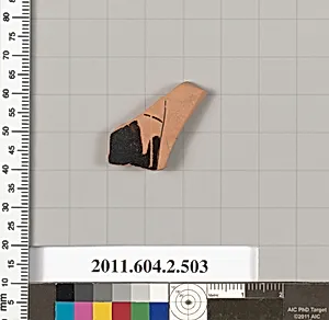 Terracotta fragment of a column-krater (bowl for mixing wine and water) by Unknown Artist