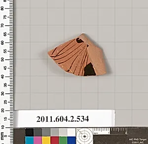 Terracotta fragment of a column-krater (bowl for mixing wine and water) by Unknown Artist