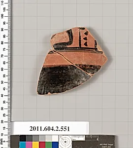 Terracotta fragment of a column-krater (bowl for mixing wine and water)
