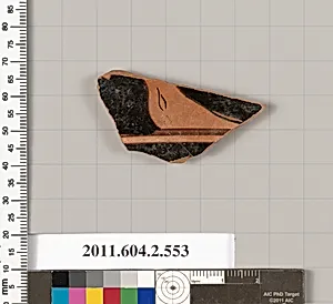 Terracotta fragment of a column-krater (bowl for mixing wine and water) by Unknown Artist