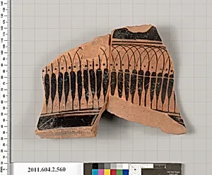 Terracotta fragment of a column-krater (bowl for mixing wine and water)