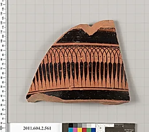 Terracotta fragment of a column-krater (bowl for mixing wine and water) by Unknown Artist