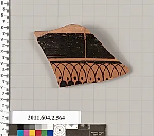 Terracotta fragment of a column-krater (bowl for mixing wine and water) by Unknown Artist