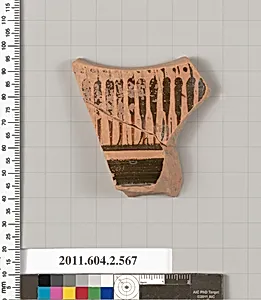 Terracotta fragment of a column-krater (bowl for mixing wine and water) by Unknown Artist