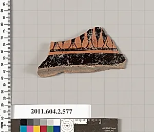 Terracotta fragment of a column-krater (bowl for mixing wine and water)