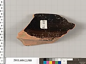 Terracotta fragment of a column-krater (bowl for mixing wine and water) by Unknown Artist