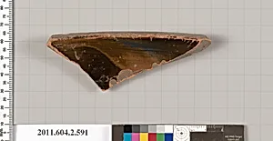 Terracotta fragment of a column-krater (bowl for mixing wine and water) by Unknown Artist
