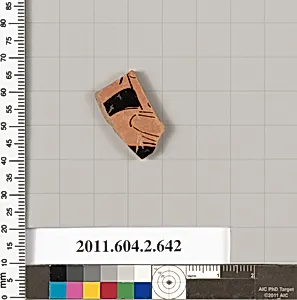 Terracotta fragment of a column-krater (bowl for mixing wine and water) by Unknown Artist