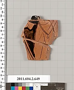 Terracotta fragment of a column-krater (bowl for mixing wine and water) by Unknown Artist