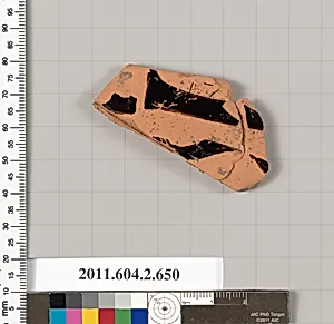 Terracotta fragment of a column-krater (bowl for mixing wine and water) by Unknown Artist