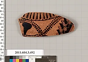 Terracotta fragment of a column-krater (bowl for mixing wine and water) by Unknown Artist