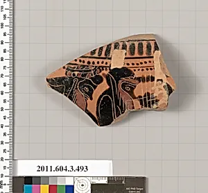 Terracotta fragment of a column-krater (bowl for mixing wine and water) by Unknown Artist