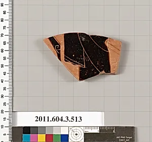 Terracotta fragment of a column-krater (bowl for mixing wine and water) by Unknown Artist