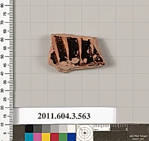 Terracotta fragment of a column-krater (bowl for mixing wine and water) by Unknown Artist