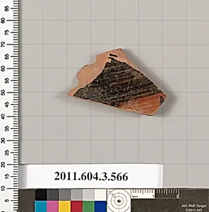 Terracotta fragment of a column-krater (bowl for mixing wine and water) by Unknown Artist