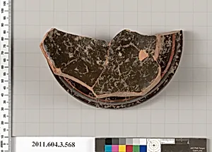 Terracotta fragment of a column-krater (bowl for mixing wine and water) by Unknown Artist
