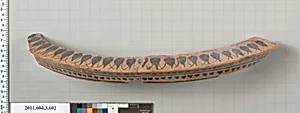 Terracotta fragment of a column-krater (bowl for mixing wine and water) by Unknown Artist