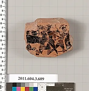 Terracotta fragment of a column-krater (bowl for mixing wine and water) by Unknown Artist