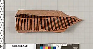 Terracotta fragment of a column-krater (bowl for mixing wine and water) or dinos (bowl for mixing wine and water) by Unknown Artist