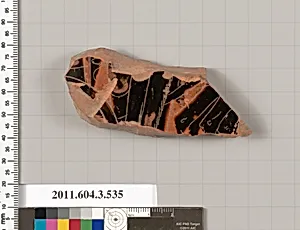 Terracotta fragment of a column-krater (bowl for mixing wine and water) or a calyx-krater (bowl for mixing wine and water)? by Unknown Artist