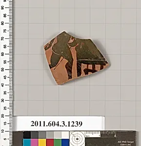 Terracotta fragment of a kyathos (cup-shaped ladle) by Unknown Artist