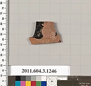 Terracotta fragment of a kyathos (cup-shaped ladle) by Unknown Artist