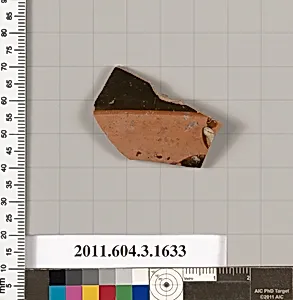 Terracotta fragment of a kylix: Band cup (drinking cup) by Unknown Artist