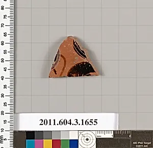 Terracotta fragment of a kylix: Band cup (drinking cup) by Unknown Artist
