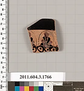Terracotta fragment of a kylix: Band cup (drinking cup) by Unknown Artist