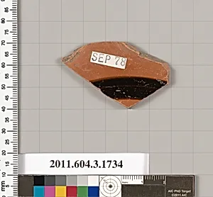 Terracotta fragment of a kylix: Band or lip cup (drinking cup) by Unknown Artist