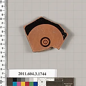 Terracotta fragment of a kylix: Band or lip cup (drinking cup) by Unknown Artist