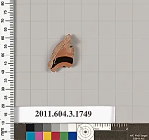 Terracotta fragment of a kylix: Band or lip cup (drinking cup) by Unknown Artist